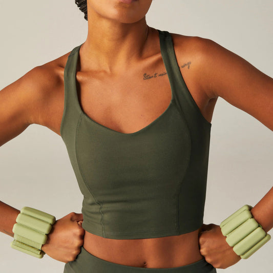 Beyond Yoga Powerbeyond Intensity Racerback Cropped Tank