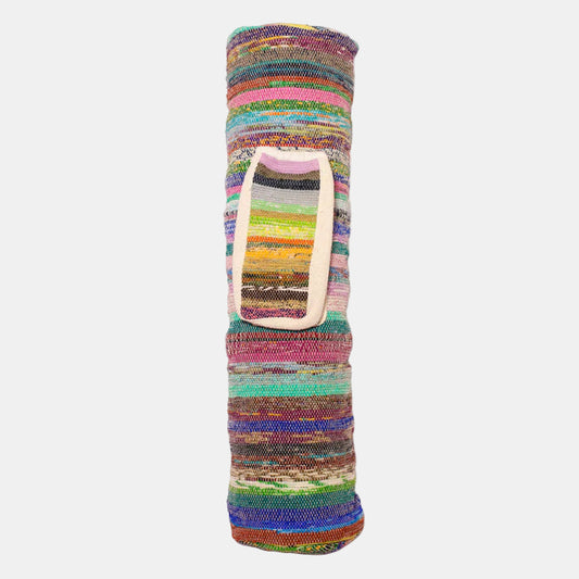 Local Women's Handicrafts Upcycled Sari Yoga Mat Bag