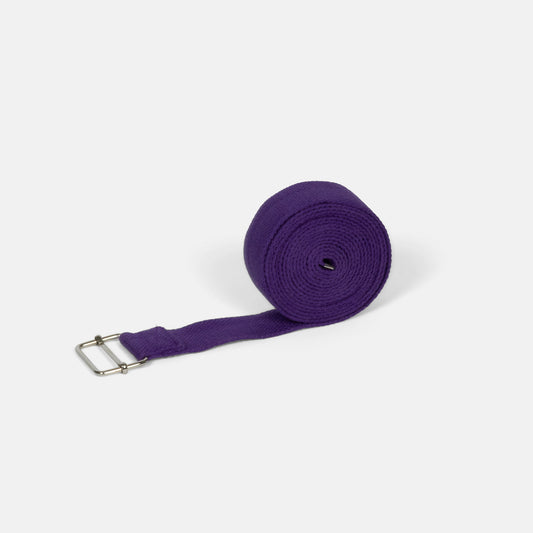 Heavy Duty Cotton Yoga Strap - Rectangular Buckle