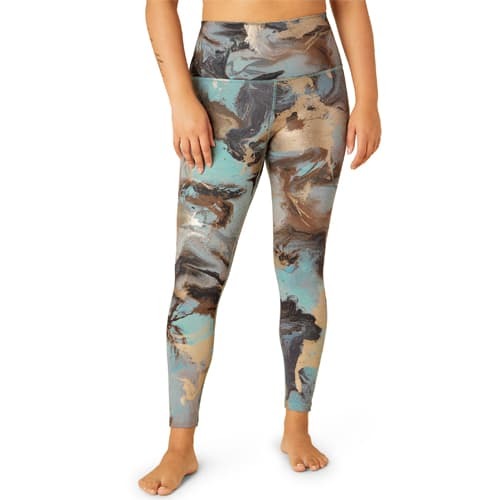 Beyond Yoga Marble Powershine High Waisted Midi Legging