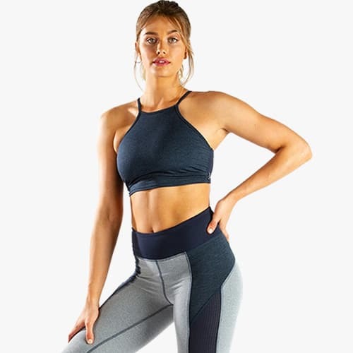 Hard Tail Mini Mesh Crop Tank