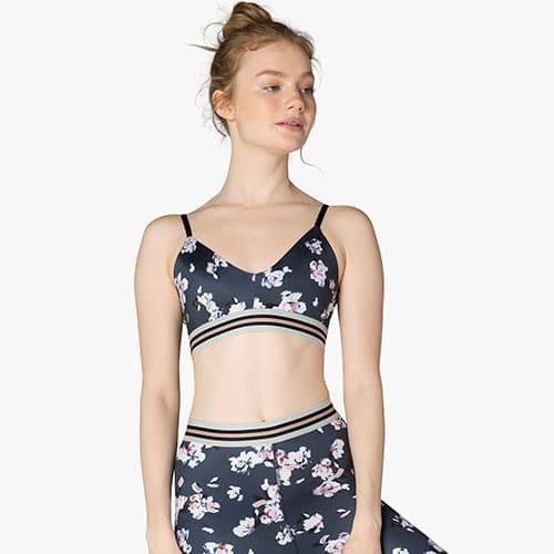 Beyond Yoga One More Stripe Bra - Floral