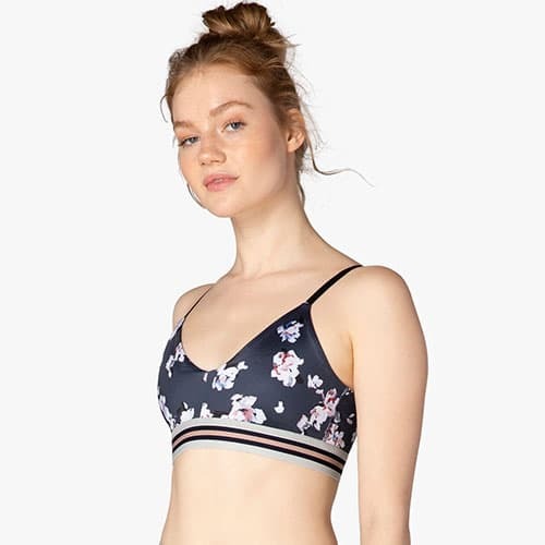 Beyond Yoga One More Stripe Bra - Floral