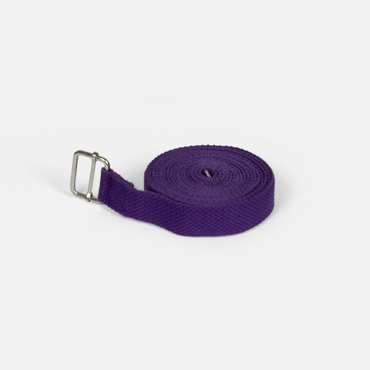 Heavy Duty Cotton Yoga Strap - Rectangular Buckle